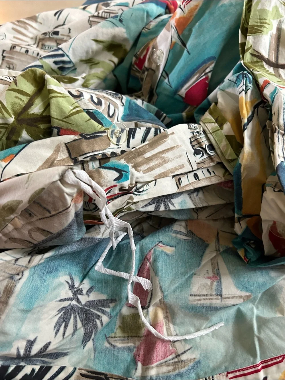 Pottery Barn Outlet Riviera King Duvet Cover Cotton